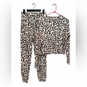 Women's Leopard Print Pajama Set